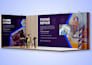 design trade show booth, backdrop, and roll up banner